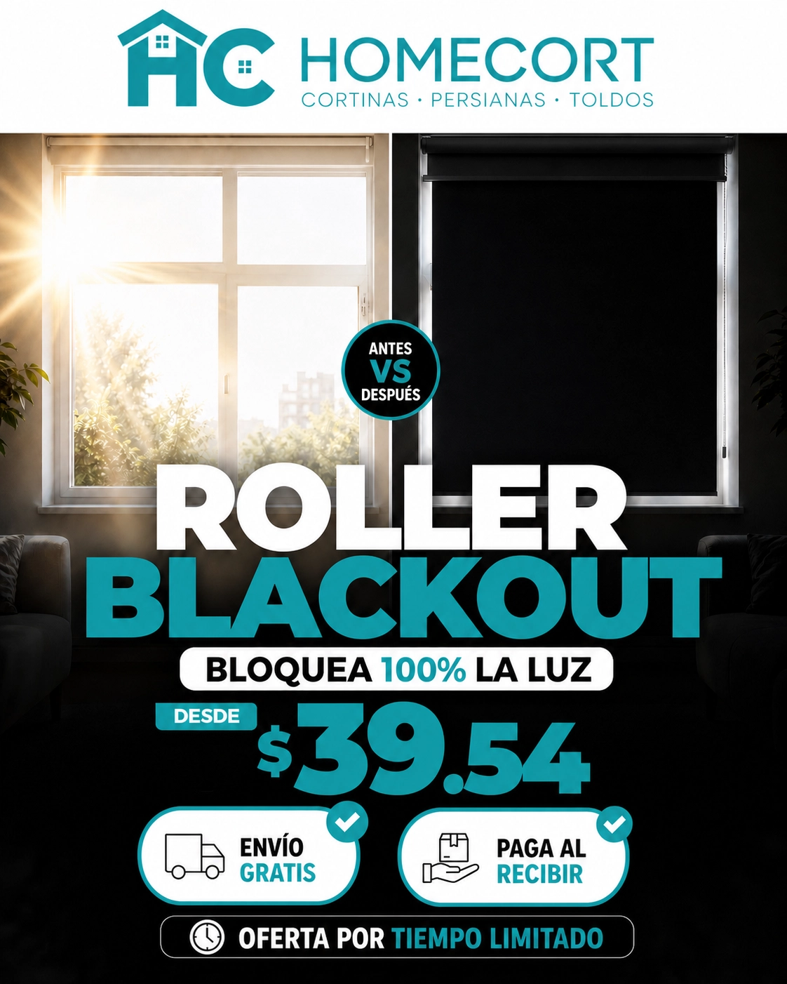 Cortinas Roller Blackout
